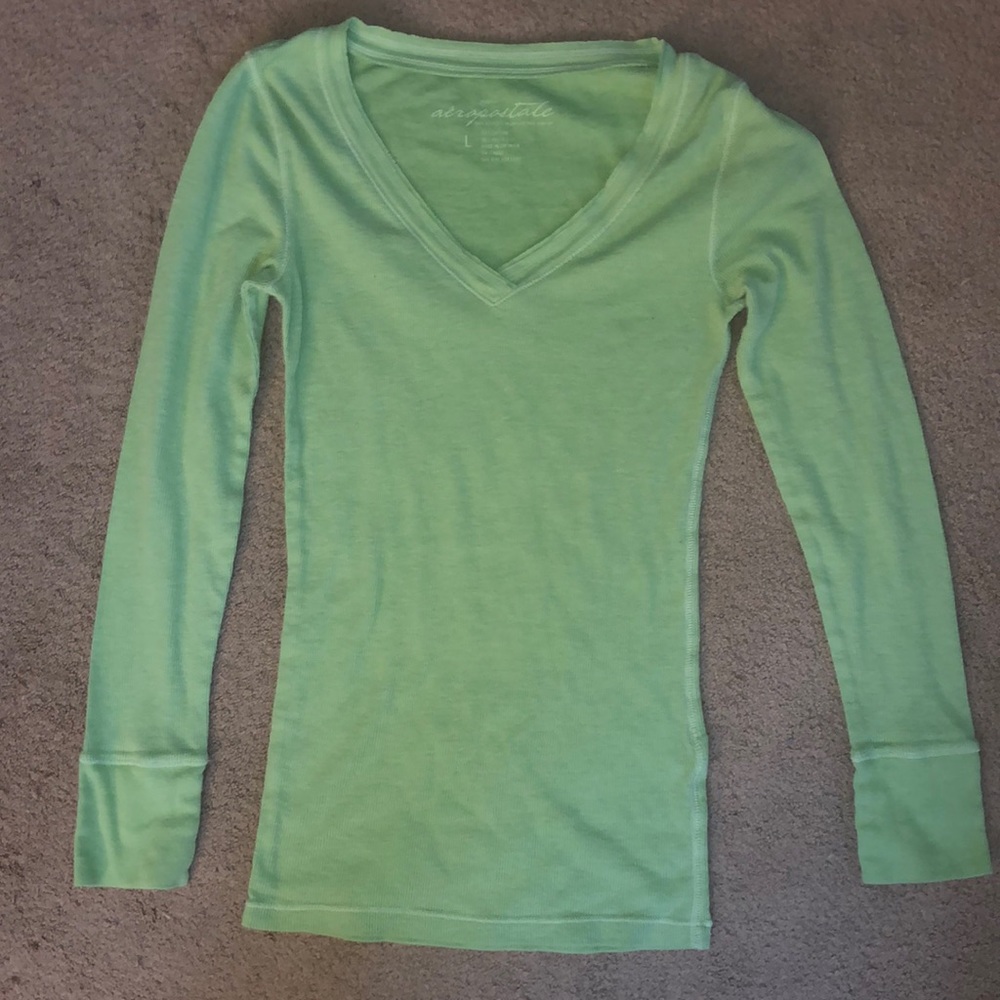 Aeropostale long sleeve v neck thermal top